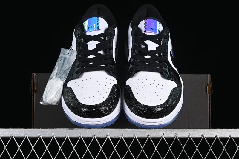 All categories Air Jordan Jordan series basketball shoes Air Jordan 1 Low Z version Air Jordan 1 Low Golf AJ1 Joe 1 new golf version laser patent leather black double hook FZ4159-100